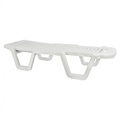 Shezllon plazhi plastik, 70×190×36