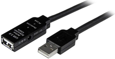 Кабел продолжувач за универзален сериски приклучок СтарТек USB2AAEXT15M, универзален сериски приклучок 2.0, 15м, црн