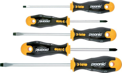Set kaçavidash Felo Ergonic Series 400, 5 copë, çelik, shumëngjyrëshe