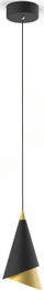 Llampë varese Netlighting Modern LED, 7.7W, 3000K, e zezë me ari