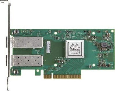 Kartë rrjeti Mellanox ConnectX-5 MCX512A-ACAT, 25GbE me dy porta, PCIe 3.0 x8, jeshile