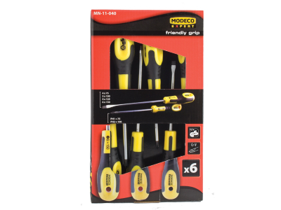 Set kaçavidash Modeco FRIENDLY GRIP MN-11-040, 6 copë, shumëngjyrësh