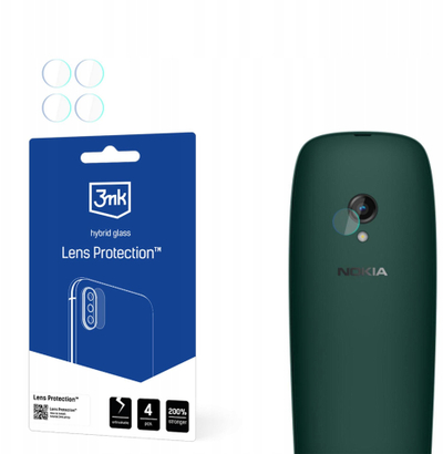Заштита за камера 3mk за Nokia 6310 2024, хибридно стакло, 0.16mm, проѕирно