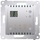 Termostat Kontakt-Simon Simon 54 DTRNW.01/43, ekran me sensor mrena, 16A 230V, argjendtë mat