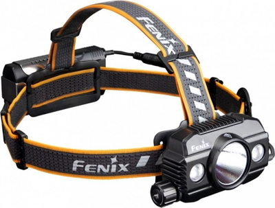 Fener koke Fenix HP30R V2.0, me bateri të rikarikueshme, me power bank, ngjyrë e zezë