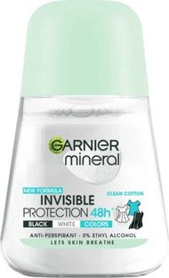 Deodorant roll on Garnier Invisible Protection, 48 orë, Clean Cotton, 50ml