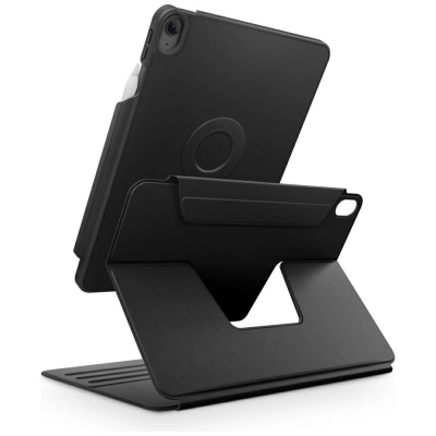 Klloçkë tableti UNIQ Rovus Snapmount për iPad Air 11", rrotullim 360°, me SnapMount magnetik, e zezë