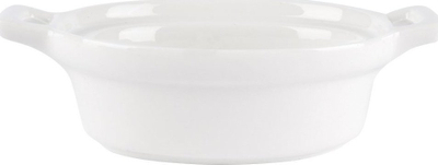 Set pjatancash ovale për pjekje, 3 copë, 120 ml, porcelan i bardhë