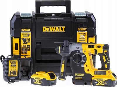 Çekiç-spirale me bateri DeWalt DCH273P2T, 18V XR, brushless, e verdhë e zezë