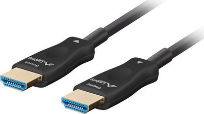 Kabllo HDMI Lanberg CA-HDMI-30FB-0500-BK, aktiv optik, 50m, e zezë