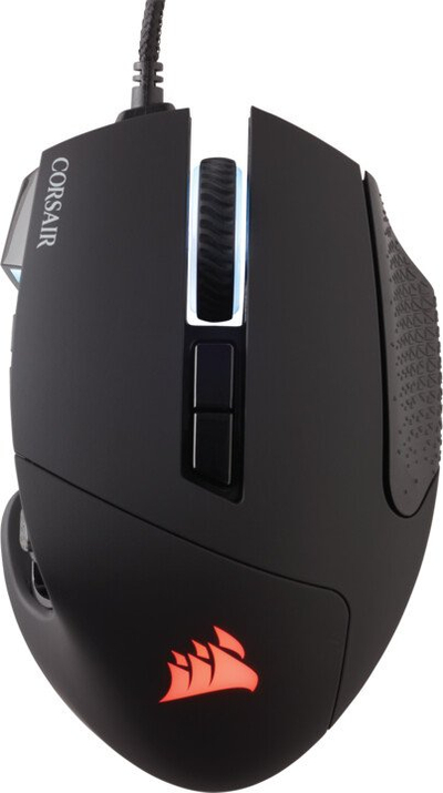 Mouse gaming Corsair Scimitar RGB Elite, 18000 DPI, 17 butona programueshëm, i zi