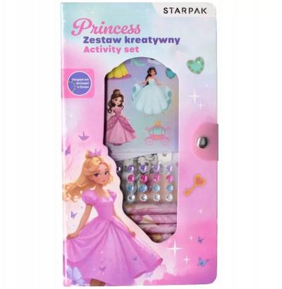 Set plastik kreativ Lux Creative Set for Girls, me ngjitëse princeshash, me lapsa me ngjyra