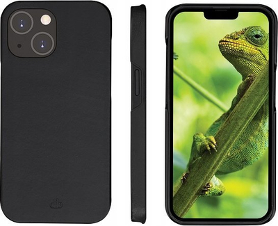 Këllëf telefoni Dbramante1928 Lynge për iPhone 14, folio, 6.1", i zi