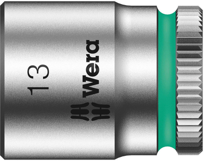 Kokë çelësi Wera 8790 HMA Zyklop, 1/4", 13mm, metalike