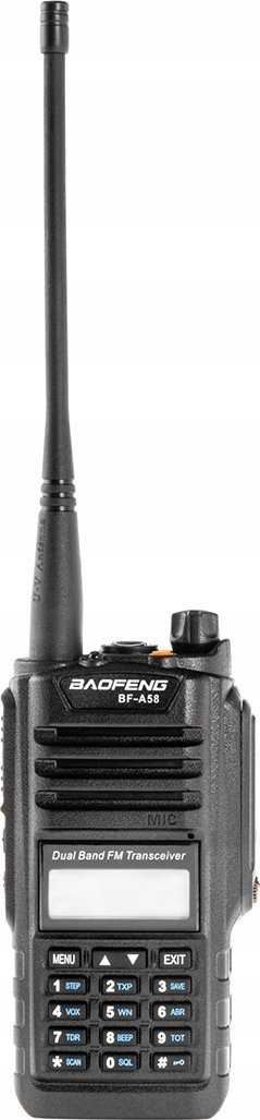 Walkie talkie Baofeng BF A58, kap deri nja 10 km, bateri 1800 mAh, i zi