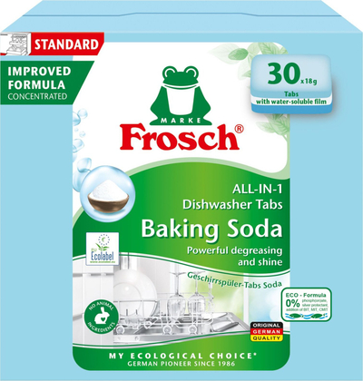 Tableta për enëlarëse Frosch me sod bikarbonat, 30x18g