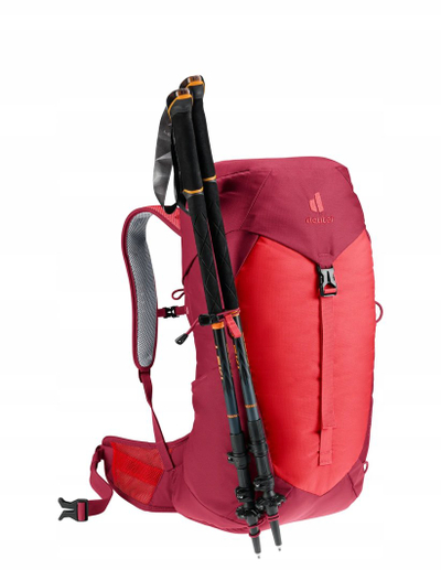 Çantë shpine turistike Deuter AC Lite 24, 24L, sistem Aircomfort, e kuqe cherry
