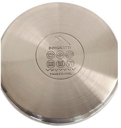 Tenxhere Domoletti Casserole With Lid, 2.5L, 18x10.5cm, argjendtë