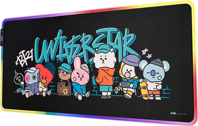 Mouse pad BTS XXL, me LED, i zi