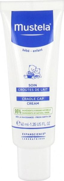 Крем против себореичен дерматит на темето Mustela Baby Cradle Cap, 40ml, за бебиња