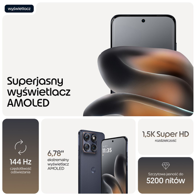 Telefoni Motorola Edge 70 Fusion, 6.78", 256GB, 5G, i zi