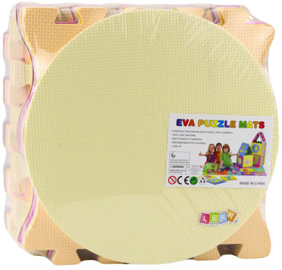 Tapet edukativ Soft Puzzle Fruits Sweets, EVA foam, 16 pjesë, ngjyra pastel