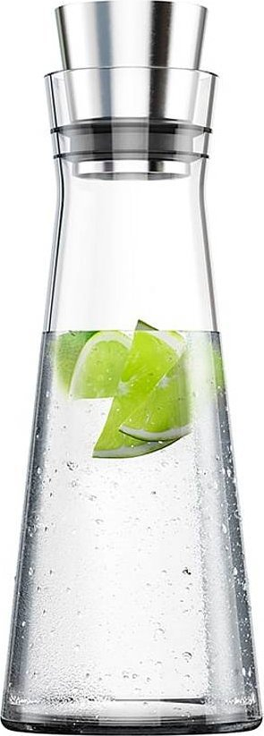 Karafë uji Emsa Flow Slim, 1L, xham, inox, transparente