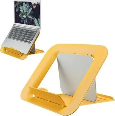 Mbajtëse laptopi Leitz Cosy, e rregullueshme, ergonomike, e verdhë