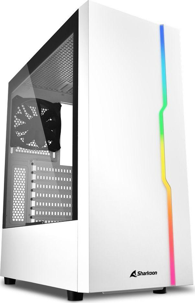 Kasë kompjuteri Sharkoon RGB Slider, e bardhë