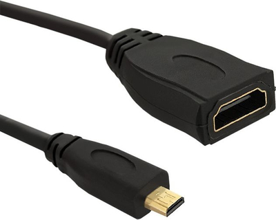 Adapter HDMI Qoltec A femër në Micro HDMI D mashkull, 0.2m, 4K