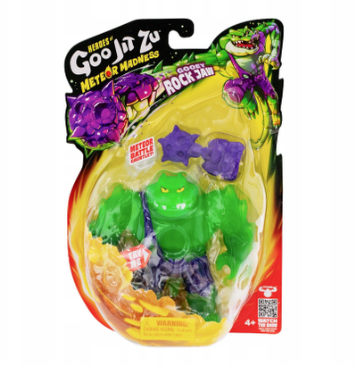 Figurë aksion Heroes of Goo Jit Zu Gooey Rock Jaw Meteor Madness, super e shtrirshme, për fëmijë 4+