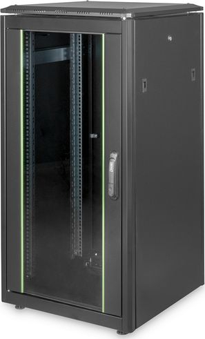 Kabinet rrjeti Digitus Standing Cabinet 19" 22U, metalik, i zi