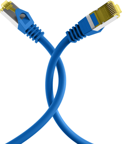 Kabllo rrjeti RJ45 SFTP Cat.6A, 0.15 m, LSZH, blu