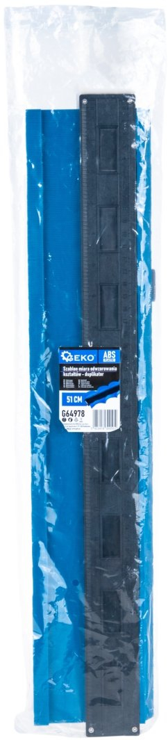 Matës forme Geko Template, 51cm, plastikë, blu e zezë