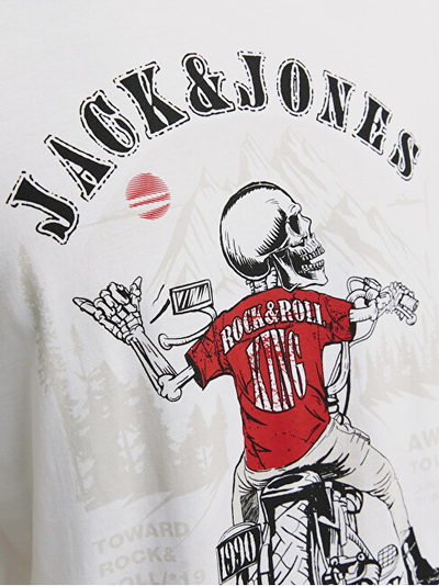 Bluzë për meshkuj Jack&Jones, e bardhë