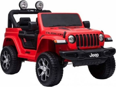 Makinë elektrike për kalamaj Jeep Wrangler Rubicon 4x4, 12V, me telekomandë, e kuqe