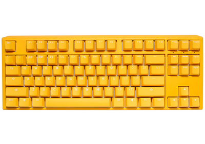 Tastierë lojërash Ducky One 3 Yellow TKL, RGB LED, Cherry MX Red, e verdhë