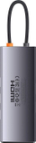 Adapter USB C Baseus WKWG080213, 8 me 1, HDMI 4K 60Hz, gri