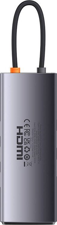 Adapter USB C Baseus WKWG080213, 8 me 1, HDMI 4K 60Hz, gri