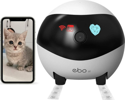 Robot kamerë Enabot EBO, Full HD, WiFi, i bardhë