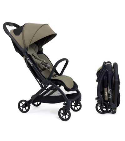 Karrocë kompakte për bebe iCandy PIP, palosje me një dorë, kornizë alumini 7kg, jeshile Sage