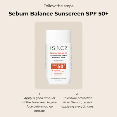 Krem kundër diellit Sinoz Sebum Balance Fluid SPF 50+, 50ml