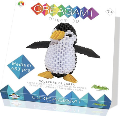 Origami Cube Creagami: Penguin, shumëngjyrëshe