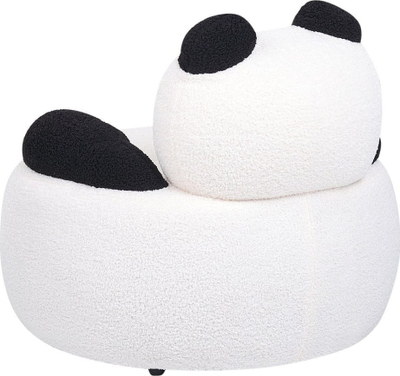 Karrige për fëmijë Beliani VIBY Panda, boucle, dizajn panda, e bardhë
