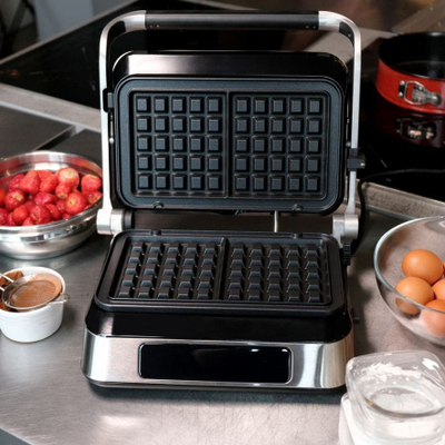 Grill multifunksional 2 në 1, 1800W, pllaka të zëvendësueshme për waffle