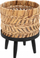 Vazo lulesh Atmosphera Panama, rattan uji, ø25cm, kafe natyrale