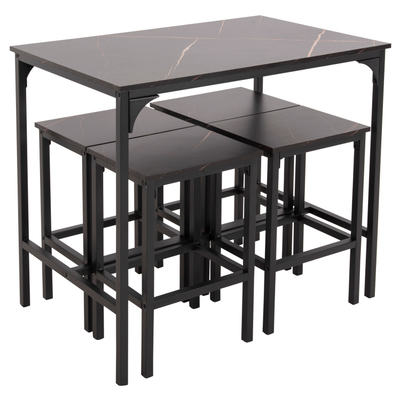 Set ngrënieje bar Boxy 5-pjesësh (HM9882.13), zezë