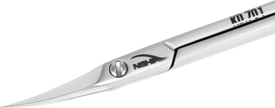 Gërshërë për kutikulë Nghia Export Kd.701, profesionale, çelik inox, ngjyrë argjendi