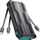Powerbank Joyroom JR-L016, 10000mAh, me kabllo të futura brenda USB-C, micro USB edhe Lightning, i zi