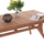 Tavolinë ngrënieje HomeMarkt Wonder HM18116, dru masiv teak, 180x91x75 cm, ngjyrë natyrale